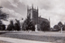 It cost Boston College $800,000 to build Bapst Library between 1922 and 1928, stained glass and all.<br/>Photograph: Courtesy of the Burns Library Archives