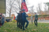 The ROTC color guard retired the colors, led by Army cadet Sean Collins ’11 (right).