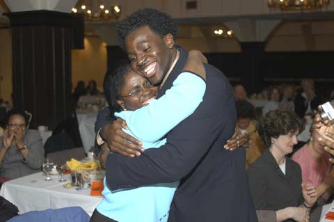 Chikaelo Ibeabuchi '06 and his mother Cecilia