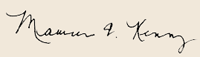 Maureen Kenny Signature